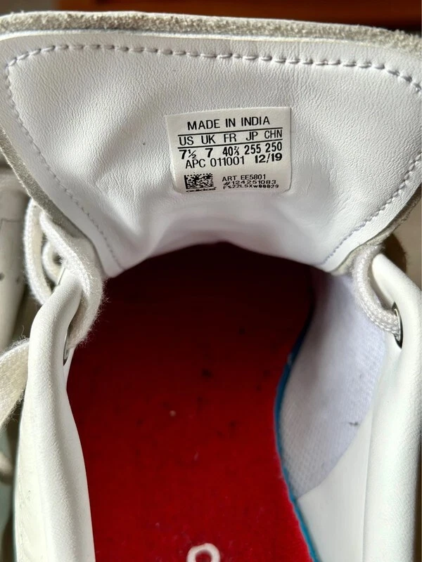 adidas Stan Smith Scarpe da Ginnastica - 45 1/3 (Bianco/Verde) - 4054067760359 - Immagine 2 di 4