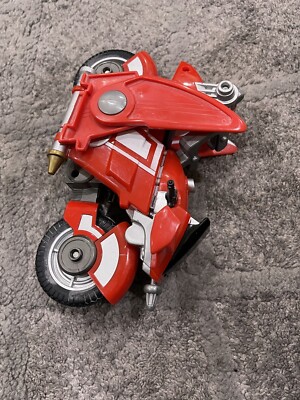 2002 Power Rangers Ninja Storm Red Ninja Glider Cycle Motorcycle Figure- Bandai