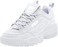 Men Fila Disruptor II Synthetic Fw01655-111 White/white100% Authentic Brand New