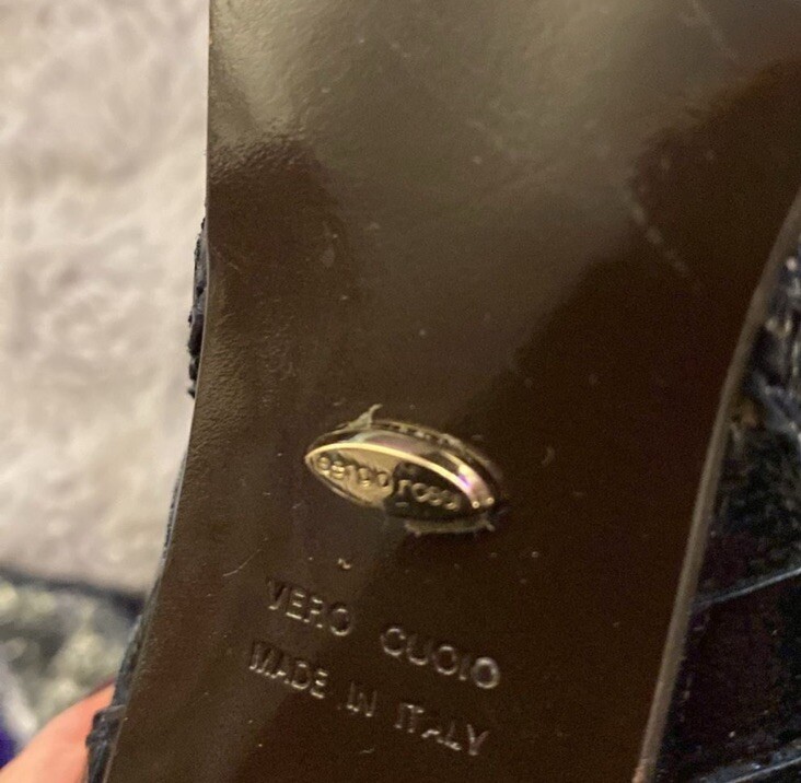 Sergio Rossi Genuine Python Knee Length Boots, US8 - image 9