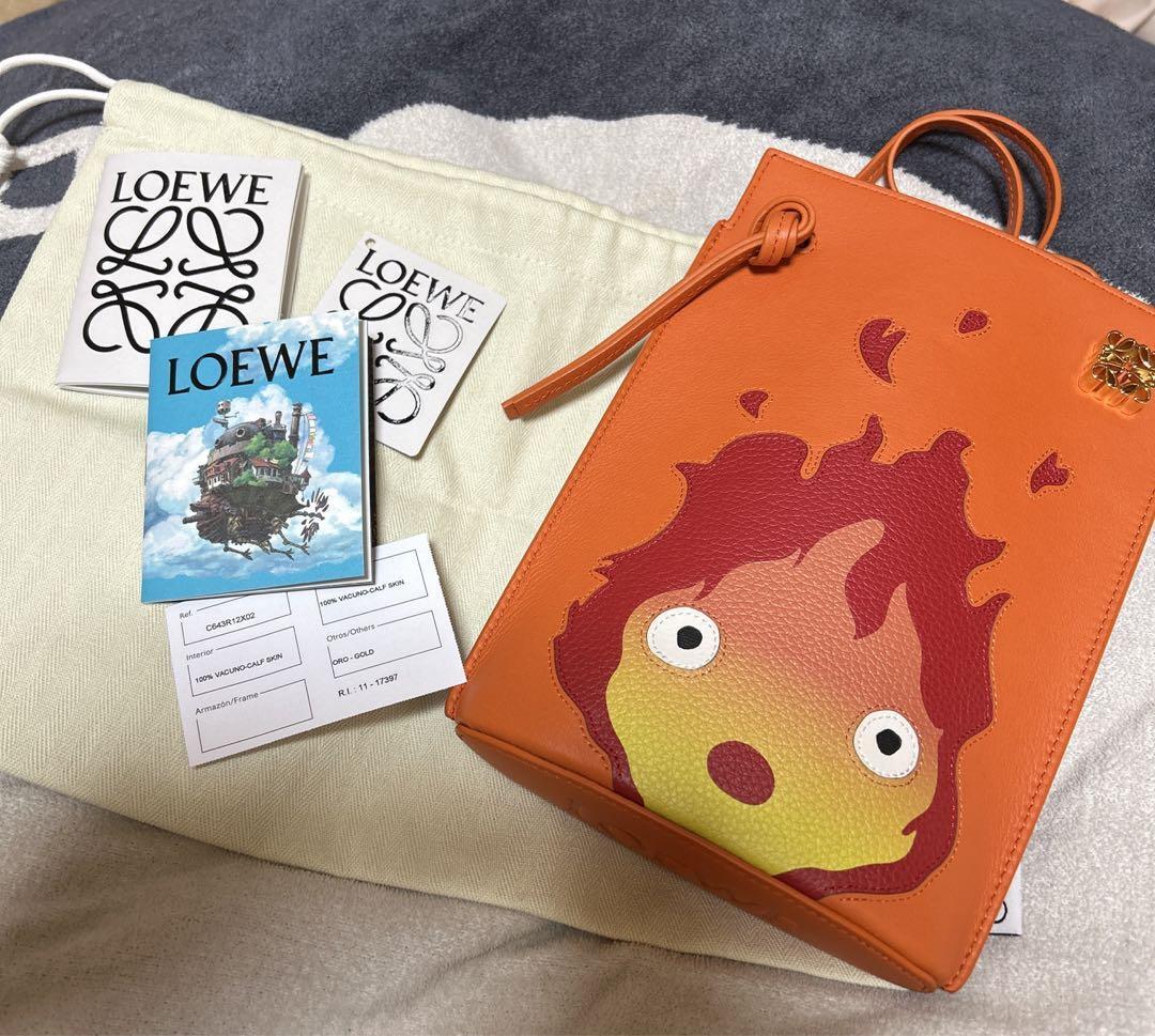 Loewe Dice Pocket Shoulder Bag Howl's Moving Castle Calcifer Hayao
