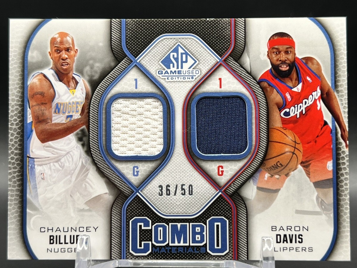2009-10 SP Game Used Baron Davis Chauncey Billups 36/50 NM+ Dual 