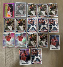 17 Jose Ramirez MLB Cleveland Guardians cards Pink Refractor chrome base paper
