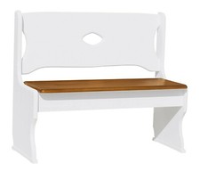 HOLZ BANK Kiefer MASSIVHOLZ weiss NEU