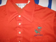 UNIVERSITY of FLORIDA Gators vintage NoLogo Polo Shirt Men's Large 80s UF SWAMP