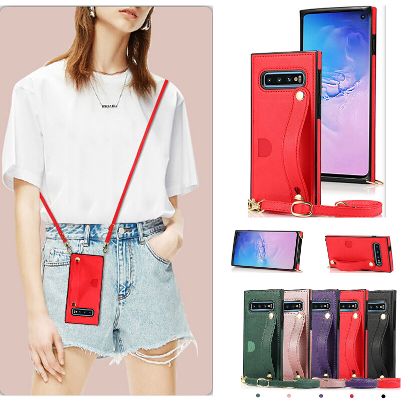 For Samsung S25 S24 S23 S22 S21 Ultra S10 Plus Note Crossbody Case