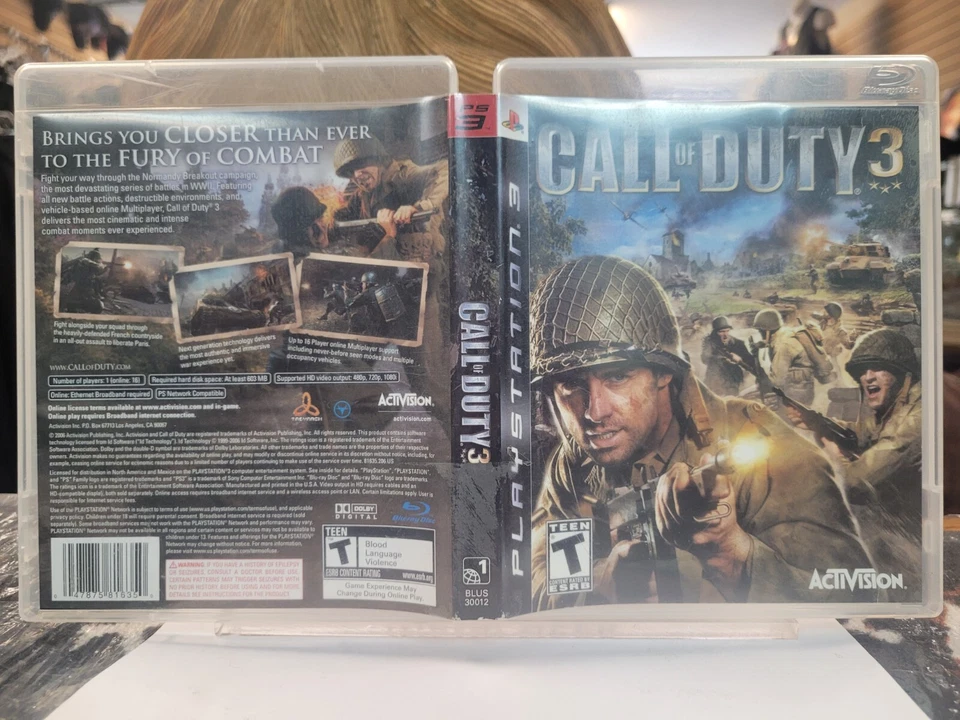 Call of Duty 3 Ps3 NoManual EN Tested Free Shipping in Canada !! - Image 2 of 4