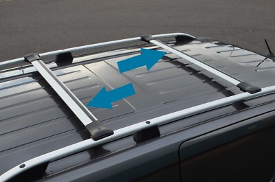 Aluminium Cross Bars For Roof Rails To Fit Citroen Dispatch / Jumpy (2007-15)
