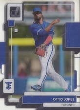 Otto Lopez 2022 Panini Chronicles #14 Clearly Donruss Toronto Blue Jays