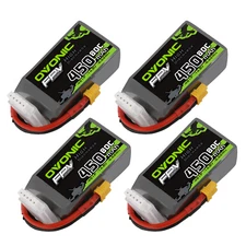4X OVONIC 14.8V 80C 4S 450mAh Lipo Battery XT30 For 2‘ ’3‘’ ’RC Drone FPV Quad