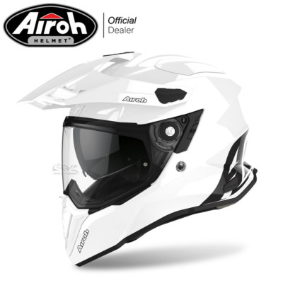 Integral Helm Airoh Commander IN Fibre Composite On Off White Weiß Glänzend