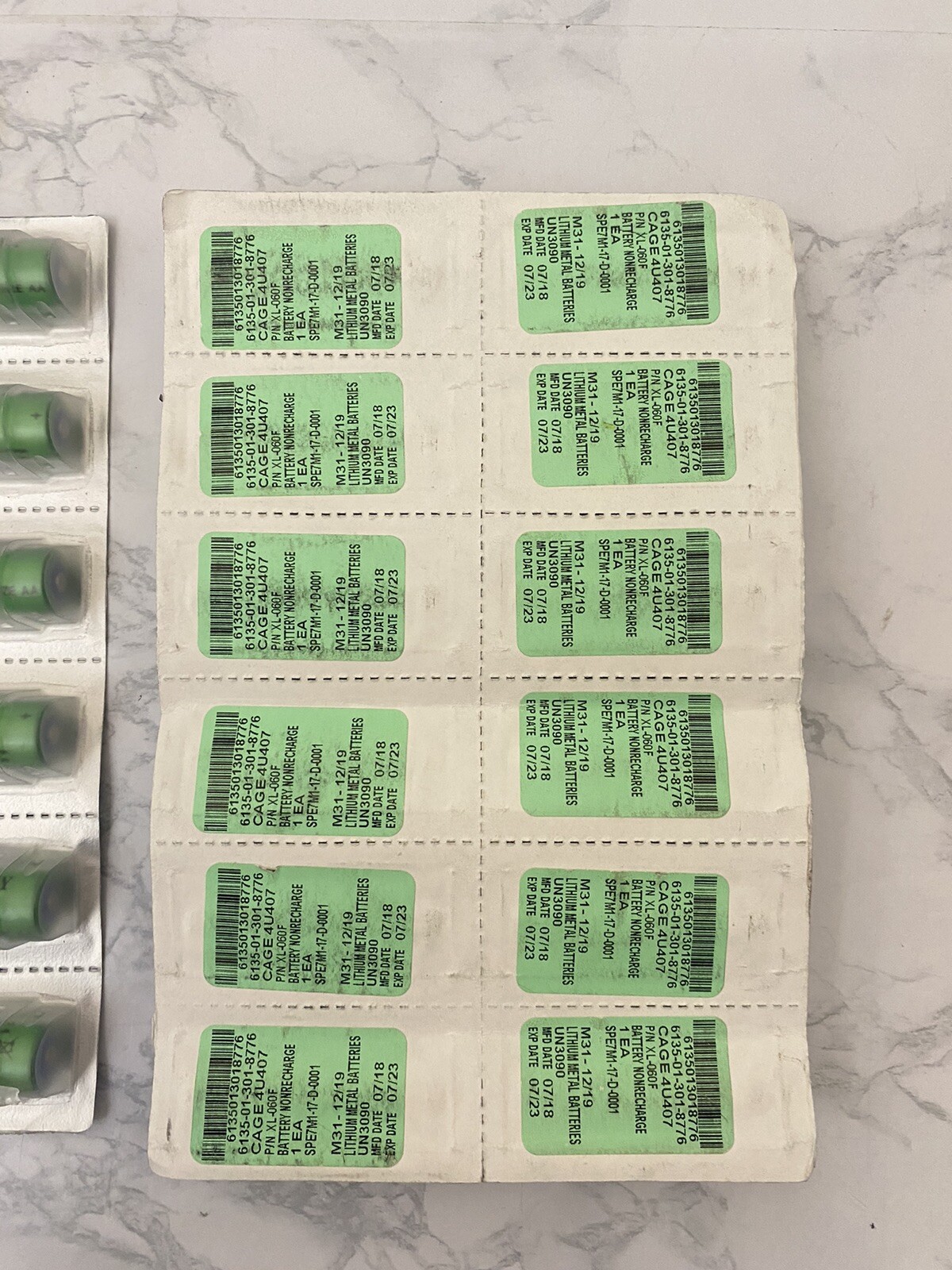 Xeno Energy XL-060F Lithium Metal Battery Lot of 33 6135-01-301-8776 exp 07/23 C