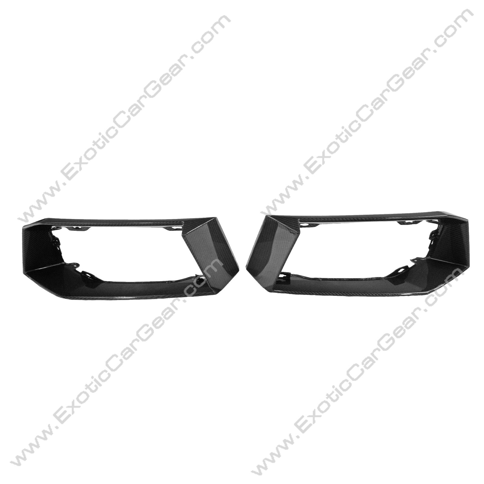 Lamborghini Aventador LP700 Carbon Fiber Rear Bumper Outlet Surrounds