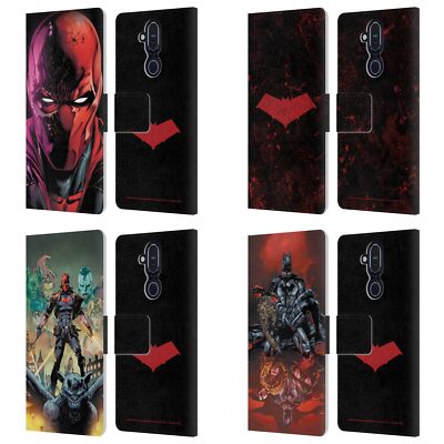 OFFICIAL BATMAN DC COMICS RED HOOD LEATHER BOOK WALLET CASE FOR NOKIA PHONES