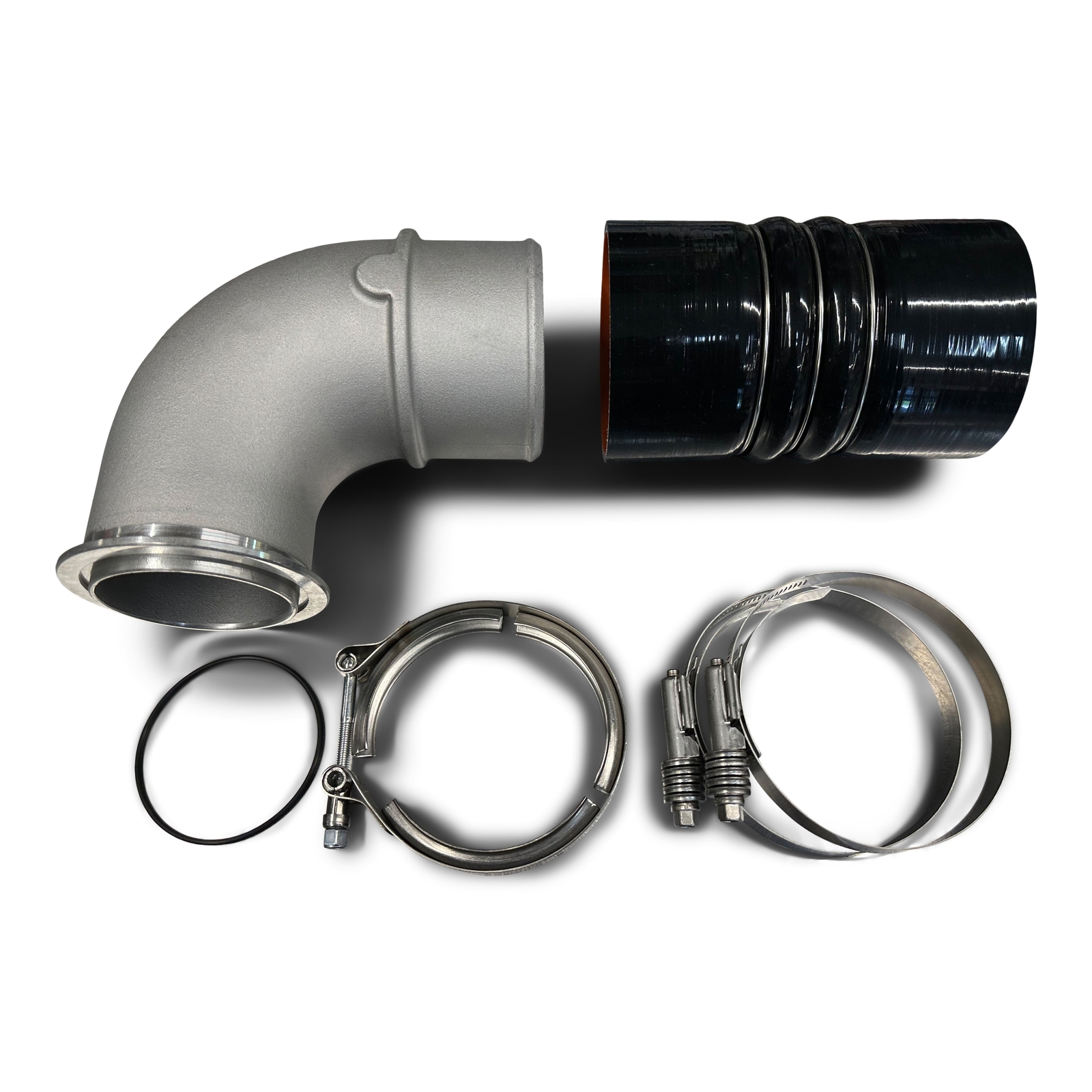 ISX BorgWarner S400 Style V-Band 90 Degree Turbo Elbow Kit 3682674