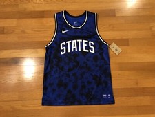 New M Nike USA National Soccer Team Basketball Jersey Blue USMNT DN1134-452 Men