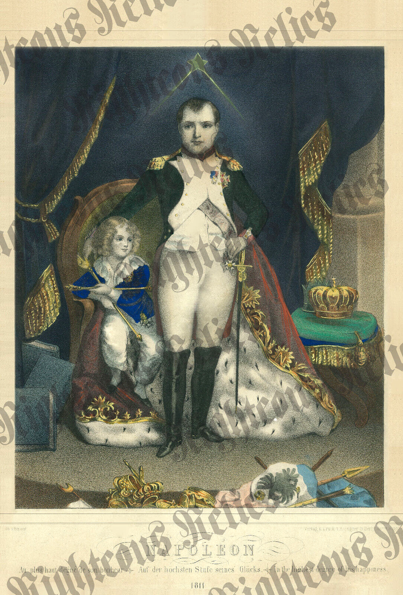 1811 Napoleon Bonaparte & Son II NEW Art Print RARE