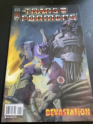 Transformers Devastation #6B  Idw Comics 2007 Vf+  Cover By E.J.Su-Simon Furman