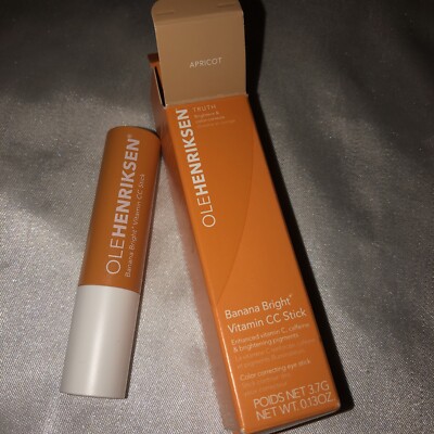 Ole Henriksen Banana Bright Vitamin CC Eye Stick Shade Apricot 3.6g NIB