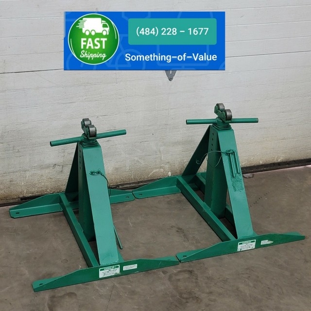 Greenlee 683 54" Adjustable Reel Stand Green for sale online eBay
