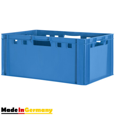 1 Fleischkiste Stapelkiste E3 Fleischerkiste Eurobox Metzgerkiste Blau Kingpower