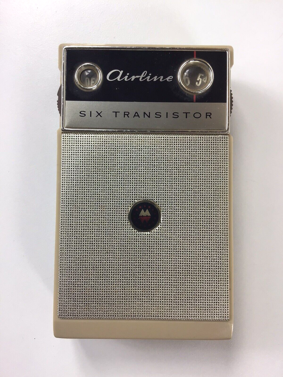STANDARD RADIO CO LTD。トランジスタ6【ジャンク品】。 Vintage 1960's Airline Model 1250A Six Transistor AM Radio with