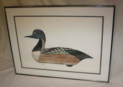 Arthur Nevin Arctic Loon Etching--Man Cave, Cabin, Lodge, or Den