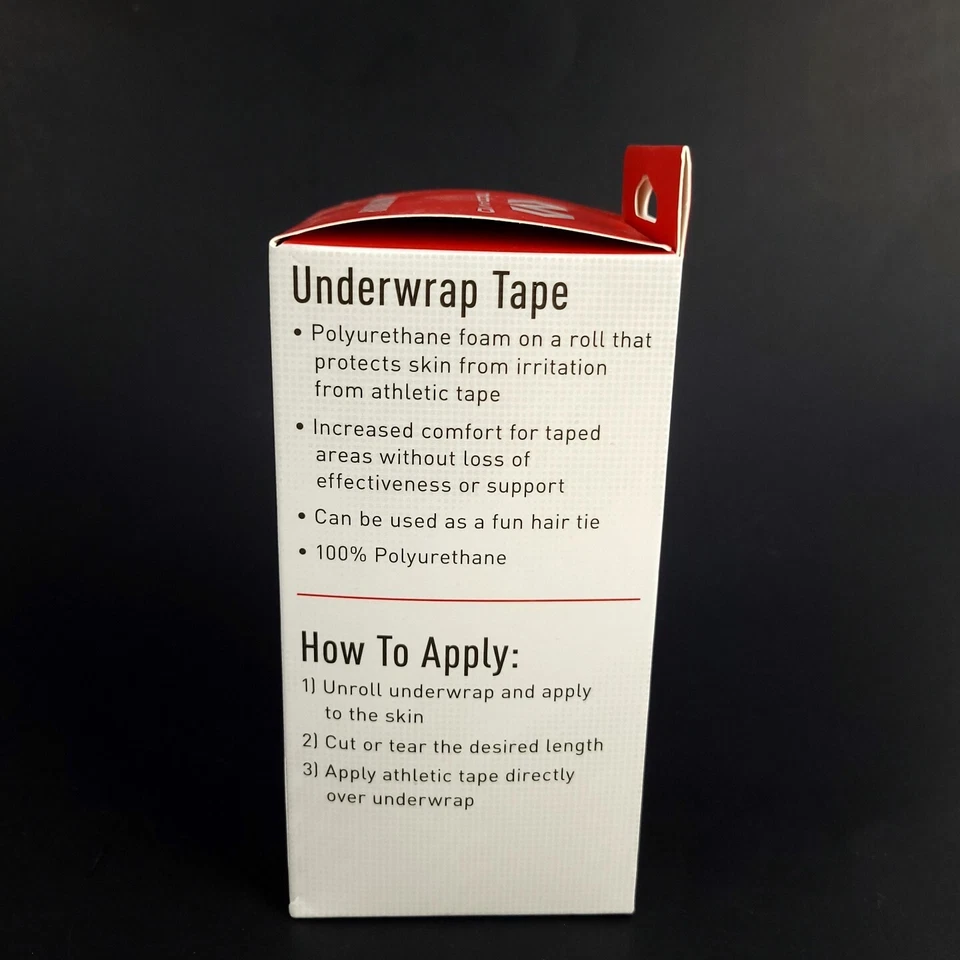 McDavid Under Wrap Sports Skin Protector Under Tape Scarlet 2 Pack 2.75" x 90ft  - Image 2 of 4