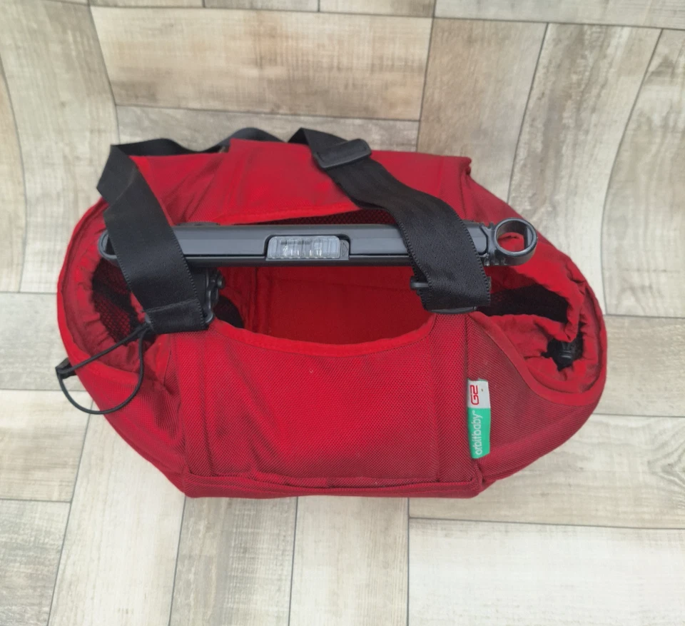 Orbit Baby G2 Pannier Stroller Basket Diaper Bag Maroon Red orbitbaby used - Image 3 of 4
