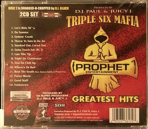 Three 6 Mafia - Prophet's Greatest Hits (2007, 2-CD Set) werkseitig versiegelt, NEU 🙂 - Bild 2 von 2