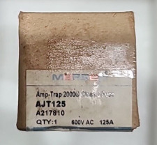 1 NEW - FERRAZ SHAWMUT 600 VOLT AC 500 VOLT DC 125 AMP SMART SPOT FUSE AJT125