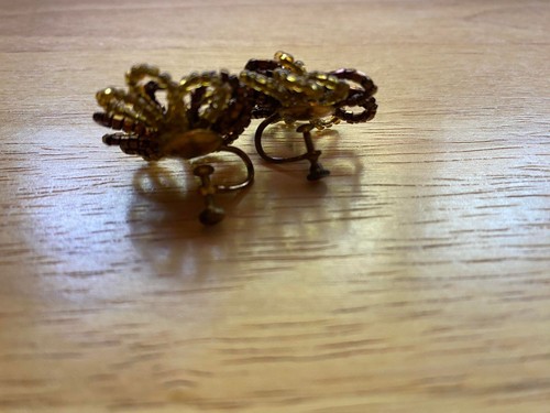 Vintage 1940s Hiawatha bronze bead bag - Picture 9 of 9