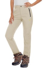 Womens Waterproof Ski Snow Pants Fleece Lined Winter Mountain Hiking Warm Pants