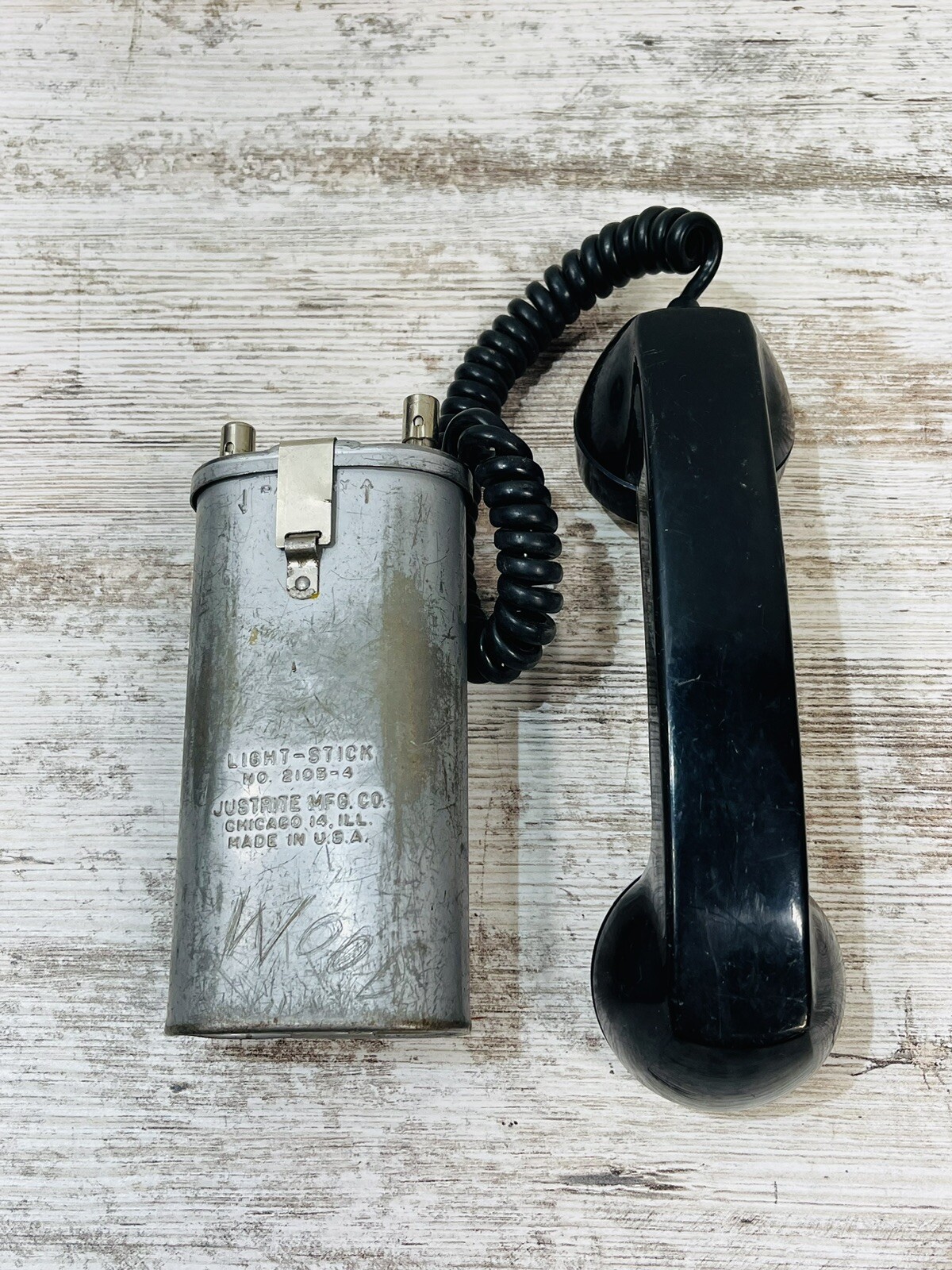 RARE Vtg Western Electric Battery Powered Lineman Test Phone Just Rite Works