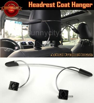 Chrome Wire Auto Seat Headrest Jacket Coat Suit Clothes Hanger Holder For  Ford