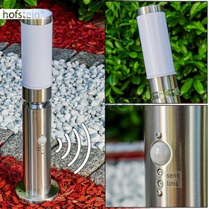 Bewegungsmelder Led Sockelleuchte Garten Wege Poller Leuchten Aussen Steh Lampen Ebay