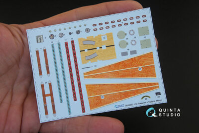 Quinta Studio 1/32 Fokker Dr.1 3D-Printed & Coloured Interior Decals for Meng