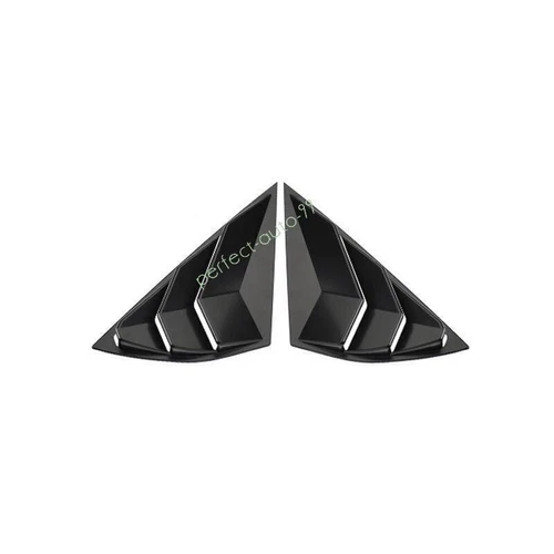 For Mustang Mach-E 2021-2024 Quarter Window Louver Shutter Side Vent Black - Picture 5 of 6