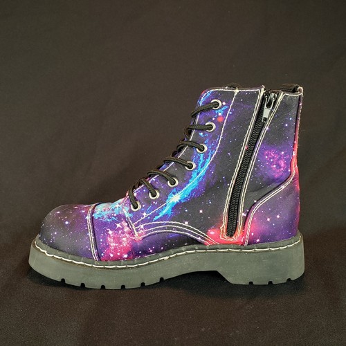 Galaxy Print Anarchic by T.U.K. Stivali da combattimento - DONNA TAGLIA 9 - Space Universe - Foto 5 di 15
