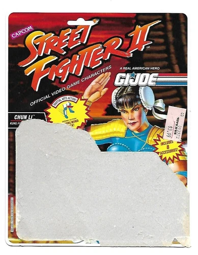 1993 GI JOE CAPCOM STREETFIGHTER CHUN LI FULL CARDBACK MARTIAL ARTS ARAH cobra