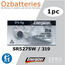1PC ENERGIZER SR527SW SR527W 527SW, 527W, 319 1.55V Watch Batteries
