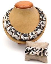 PARURE CONCHIGLIA GIOIELLI D'ARTIGIANATO  - BRACCIALE E COLLANA