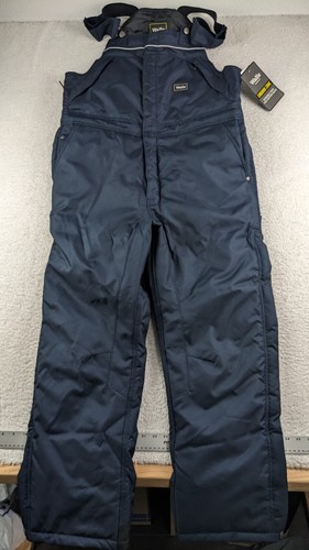 Walls Bib Overalls Men's Medium Regular Polyester Duck Insulated Blue NWT