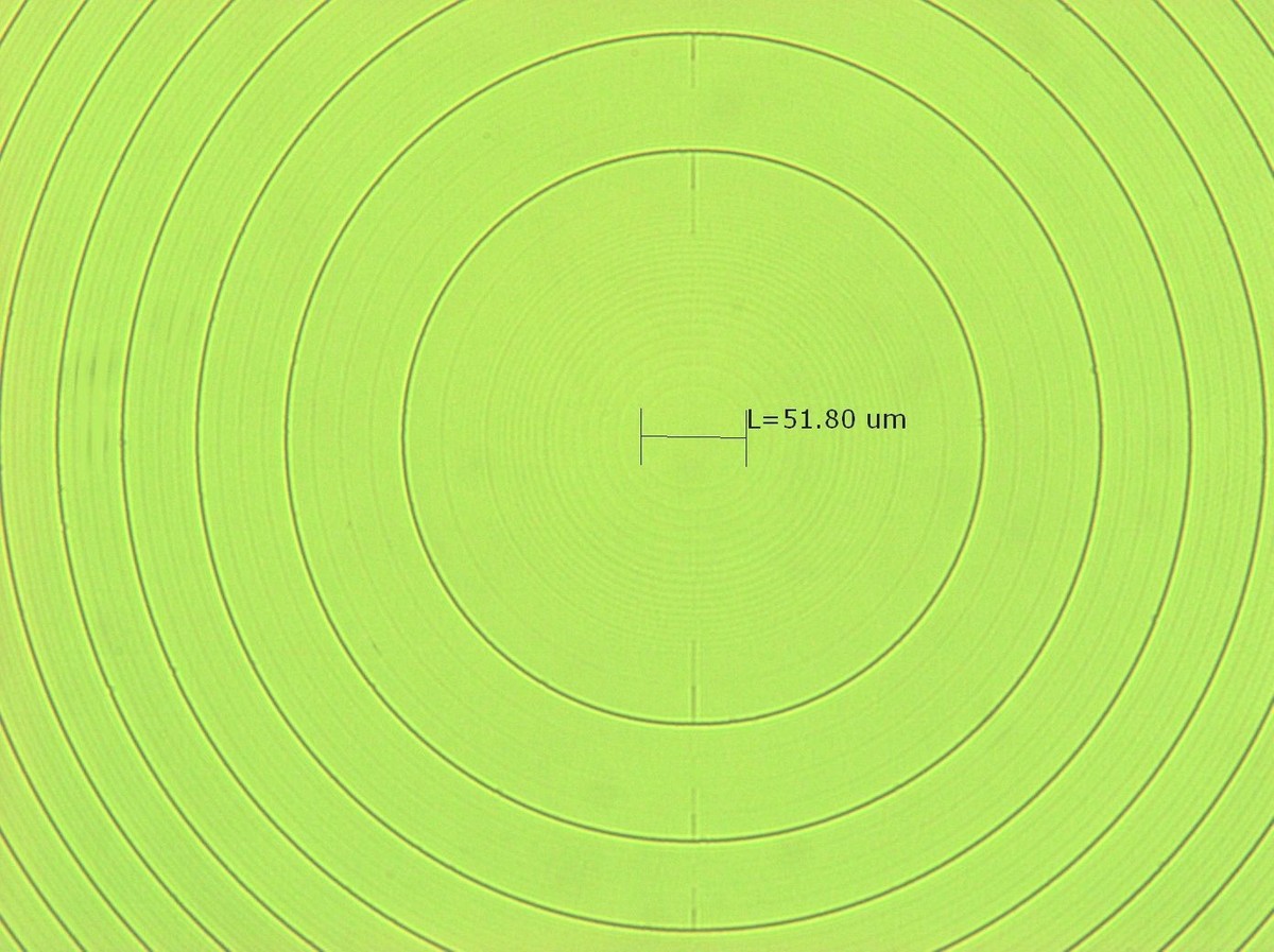 MEMS OPTICAL 50um Flat Top UV 355nm Diffractive Laser Beam Shaper
