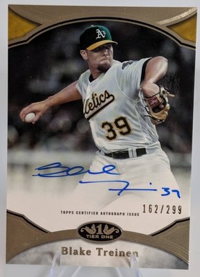 Topps 2020 Tier One Prime Performers Blake Treinen Auto /299  #PPA-BTR