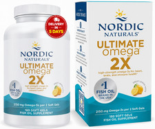 Nordic Naturals Ultimate Omega 2X LemonFish Oil EPA DHA 2150mg 180ct