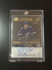 Upper Deck 2021-22 Credentials Ross Colton RC Auto Acetate /99