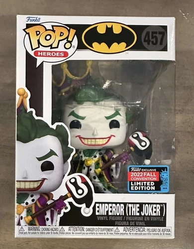 Funko Pop EMPEROR THE JOKER NYCC Convention Exclusive DC Heroes Batman 457 NEW