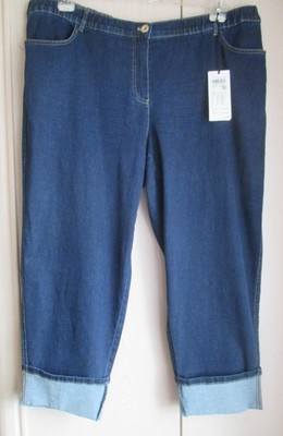 Samoon by Gerry Weber 7/8 Jeans Hose Gr. 54 blau Comfort Stretch NEU UvP 119,99 