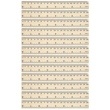 8 Inch Wooden Rulers, 24Pcs Drafting Ruler Measuring Tools for Office Wood